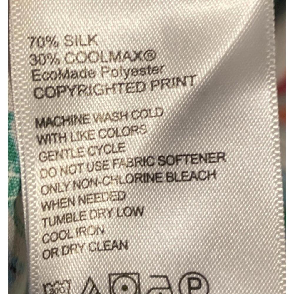 Tommy Bahama Short Sleeve Button Up Silk Floral Hawaiian Shirt Mens 3XL - Picture 5 of 9